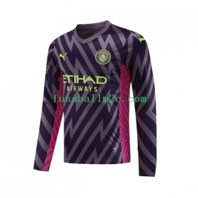 Fußballtrikots Manchester City Torwart Auswärts Trikotsatz 2023-2024 Langarm
